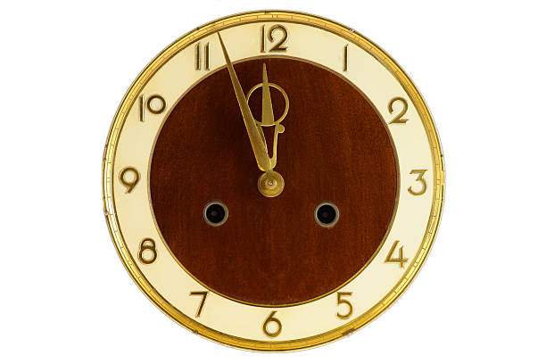 istock Old vintage clock face, clipping path 510406118