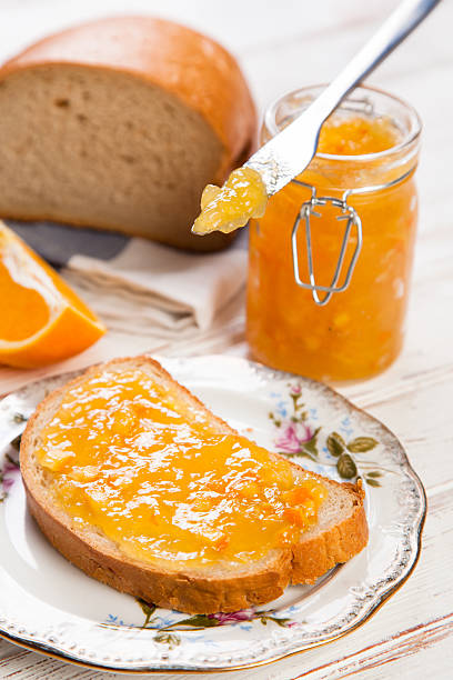 istock Slices of bread with jam 510407078