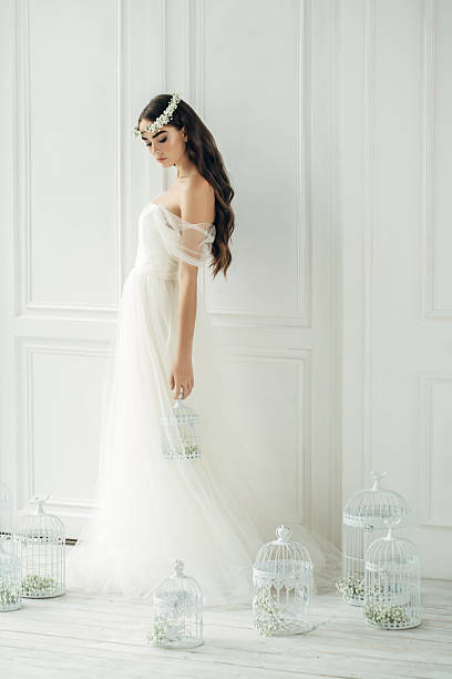 istock Studio shot of young beautiful bride 510408154