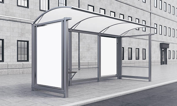 istock Bus stop in the city 510409822