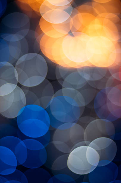 istock Abstract christmas garland light bokeh, background 510411372