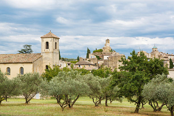 Provence village Gordes scenic overlook, southern France