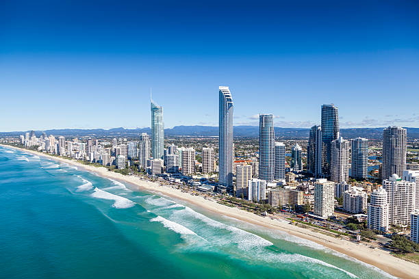 gold coast, queensland, austrália - queensland - fotografias e filmes do acervo