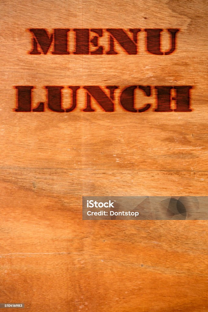 Menu Lunch board Chalkboard - Visual Aid Stock Photo