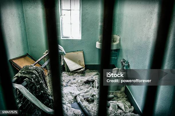 Trashed Jail Cell Stock Photo - Download Image Now - Prison, Riot, Bad Condition