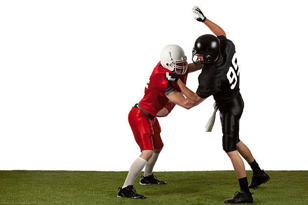 istock Two American football player tackling 510419307