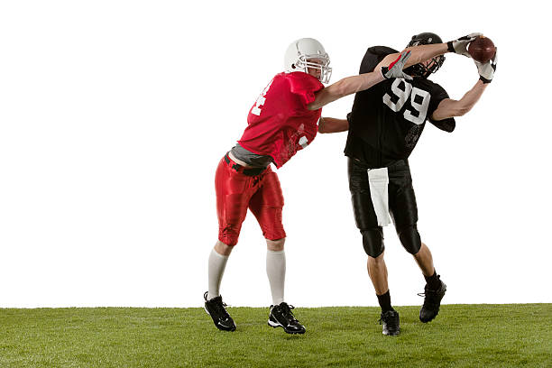 istock Two American football player tackling 510419397