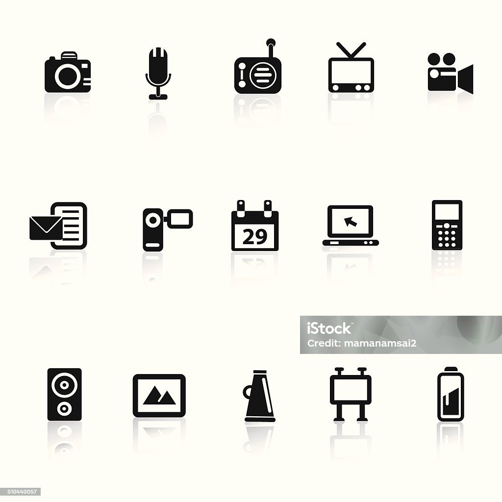 Technology icons,vector CPU stock vector