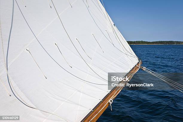 Sailboat Sailing On Mahone Bay Nova Scotia Canada Stock Photo - Download Image Now