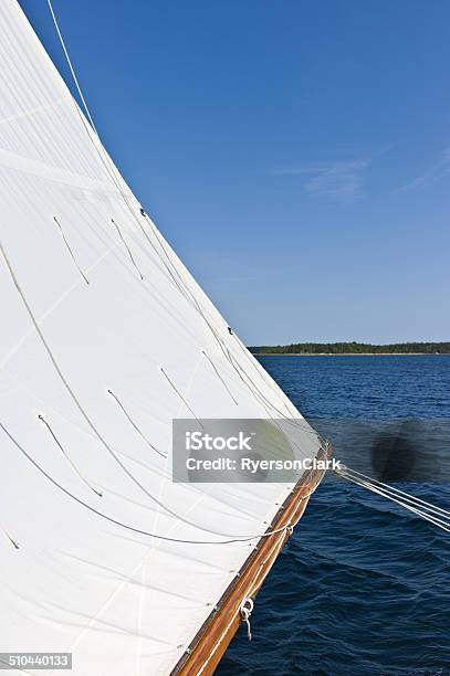 Sailboat Sailing On Mahone Bay Nova Scotia Canada Stock Photo - Download Image Now