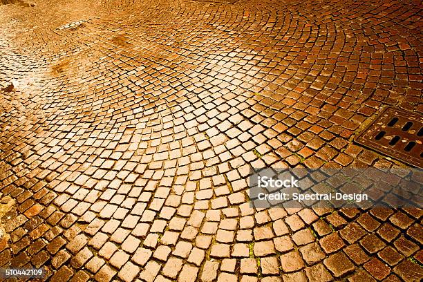 Cobblestone Pavement In Verona Stock Photo - Download Image Now - Absence, Abstract, Ancient
