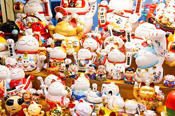 istock Group of Maneki Neko – lucky cats 510461422