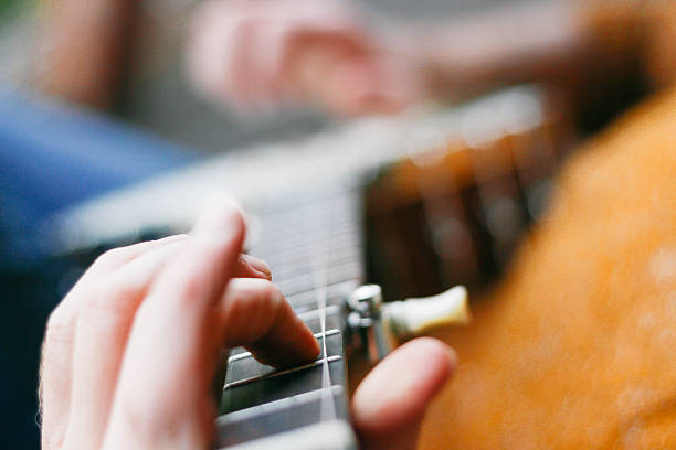 istock Relaxed hipster banjo player 510461895