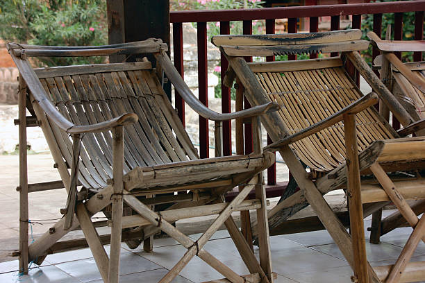 istock wooden bamboo chairs 510462032