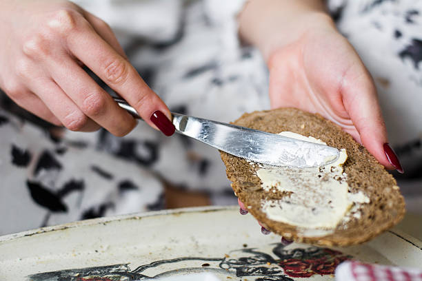 istock Butter on a slice of bread 510465392
