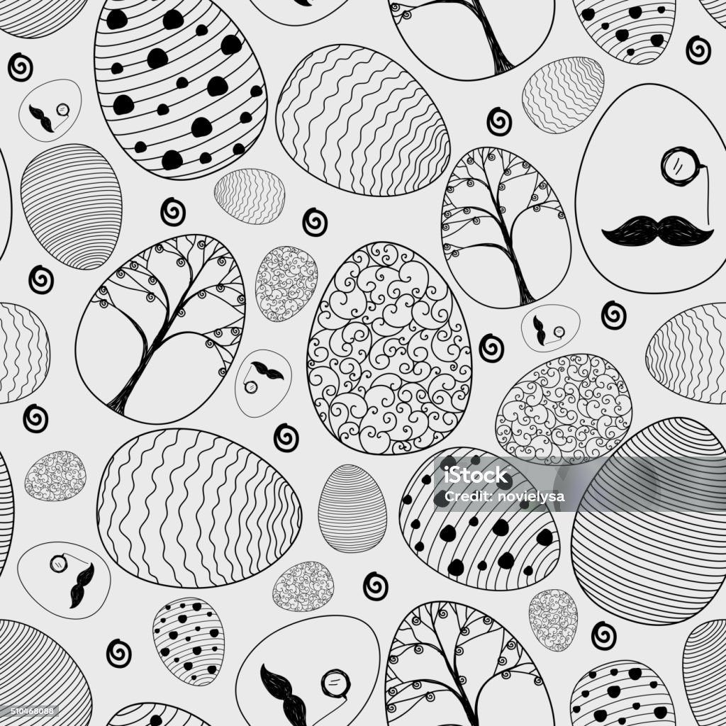Easter eggs background the pattern coloring book Illustration of Easter eggs background the pattern coloring book Abstract stock vector