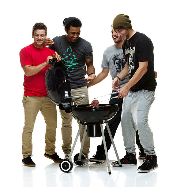 istock Group of friends with barbecue 510468219