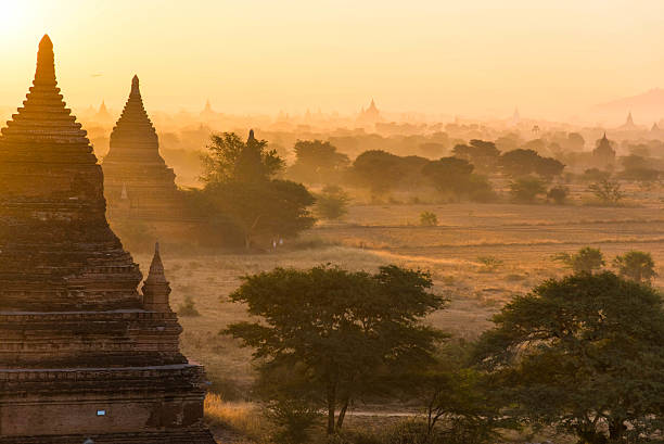 istock Sunrise at Ancient Temples in Bagan, Myanmar,Silluate 510468662