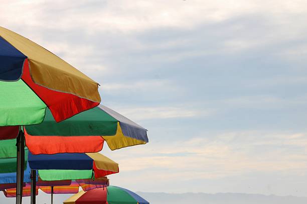 istock Colorful umbrella on the beach 510470240