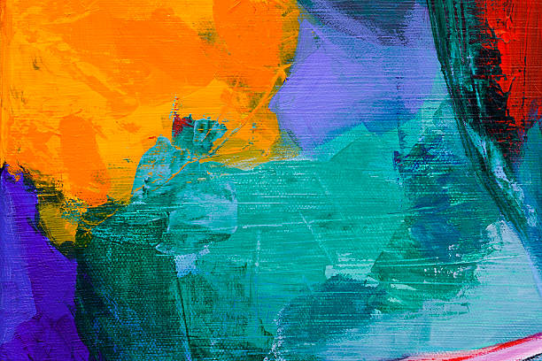 abstract acrylic painting Details of abstract acrylic painting. My own painting. acrylic painting stock illustrations