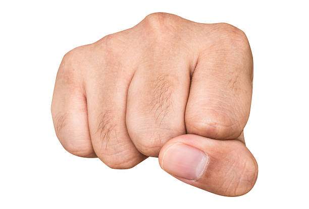 istock Hand punch fist isolated on a white background 510475468