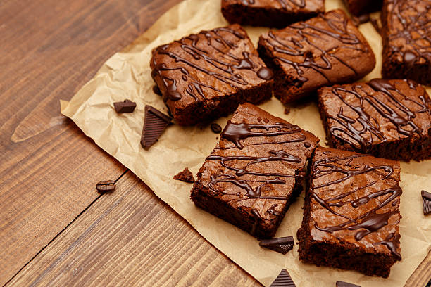 chocolate cake on a baking sheet homemade chocolate cake on a baking sheet torte photos stock pictures, royalty-free photos & images