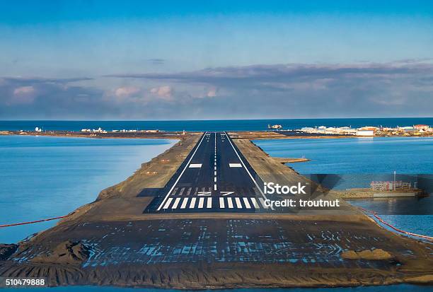 Coming In For A Landing In Kotzebue Stock Photo - Download Image Now - Alaska - US State, Kotzebue Sound, Airport Runway