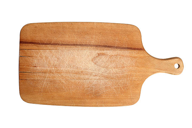 istock Wooden cutting board. Isolated with clipping path. 510483362