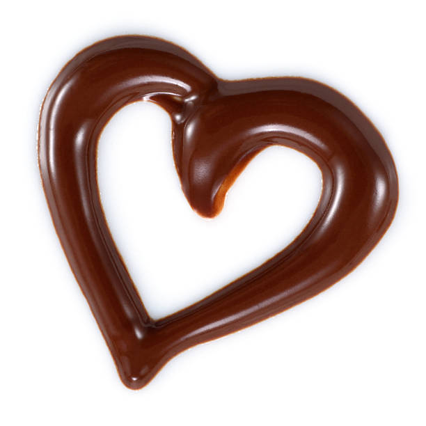 istock Chocolate heart isolated on white background 510485274