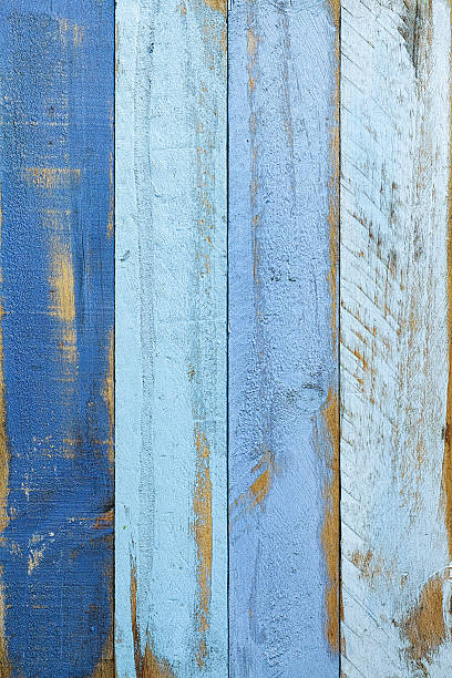 istock Old blue wooden board background. 510485592