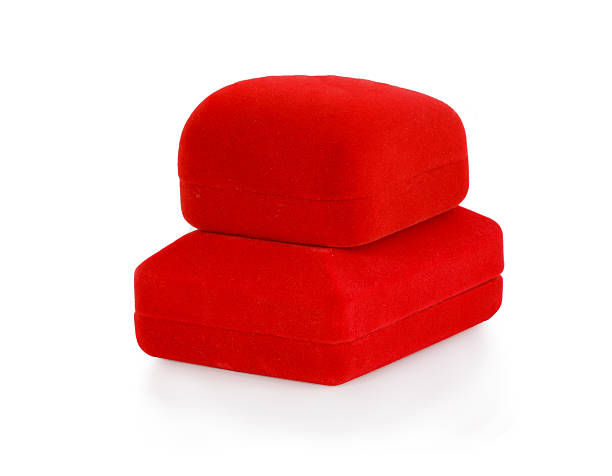 istock Red velvet box 510487408