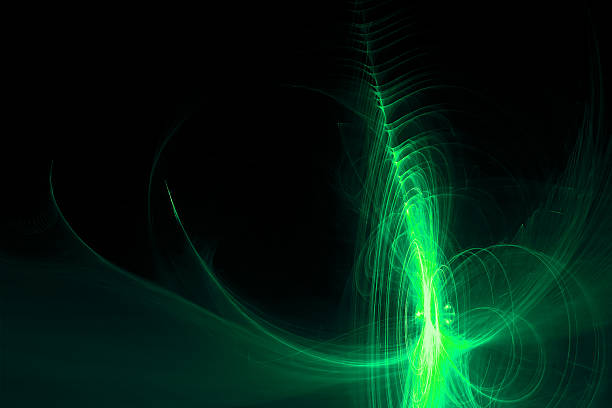 istock green glow wave. lighting effect abstract background for your bu 510489014