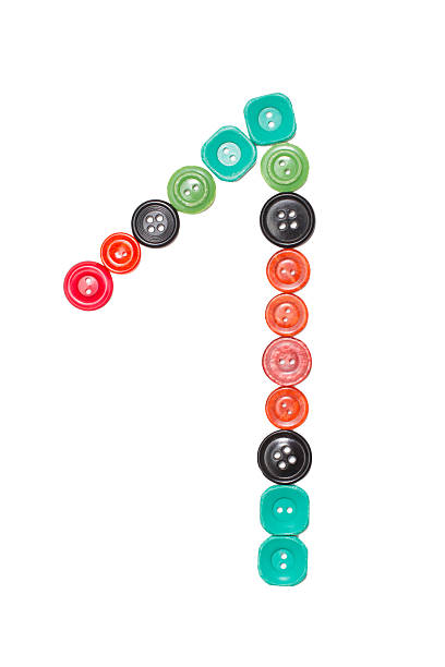 istock one number made of colors buttons 510489512