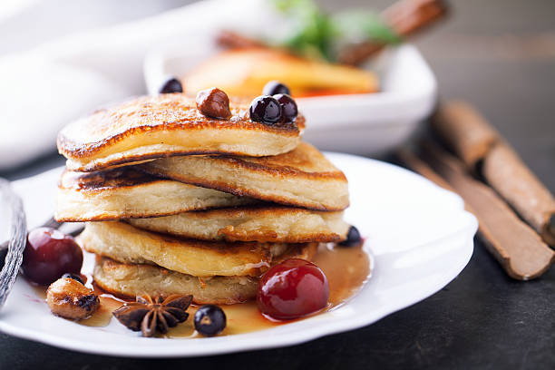 istock Pancakes with honey, hazelnuts and currants 510489568