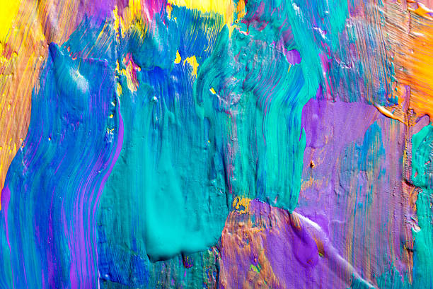 istock Abstract art background. Hand-painted background 510489663