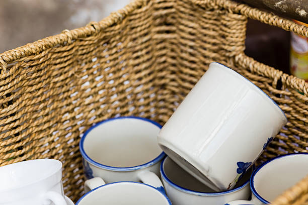 istock coffee mugs in a basket 510489993