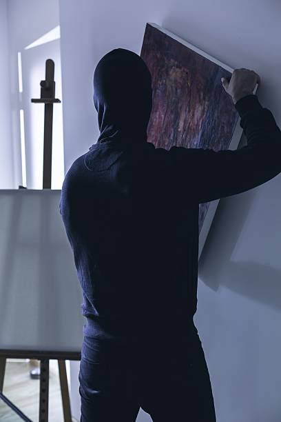 istock Masked thief of artwork 510491534