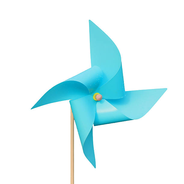 istock Turbine blue color paper 510491798
