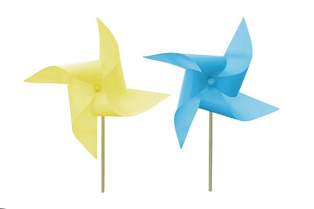 istock Turbine blue color paper 510491948
