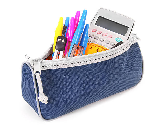 istock Bag with school tools on a white background. 510493525