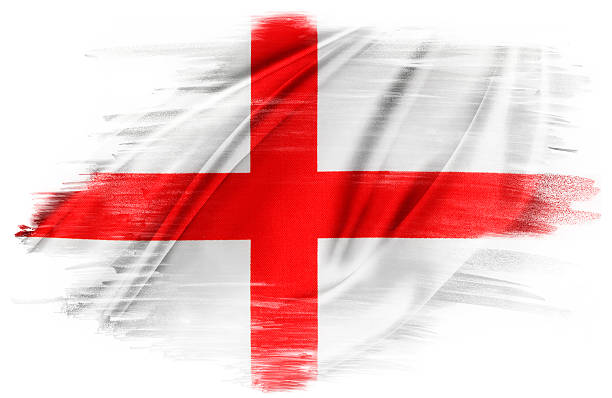 st george's cross - english flag british flag flag british culture foto e immagini stock