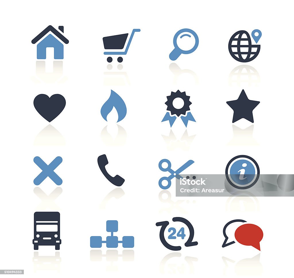 Iconos de tienda on-line de dos colores/Pro Series - arte vectorial de Grupo de iconos libre de derechos