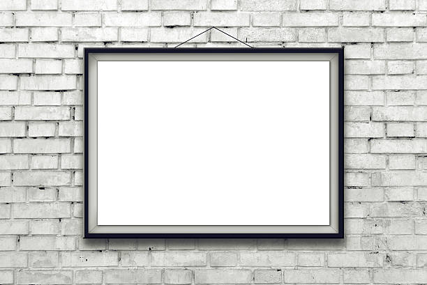 istock Blank horizontal painting poster in black frame 510512345