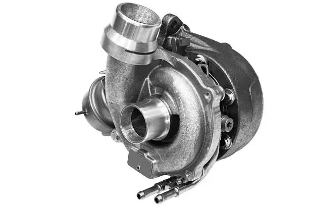 turbocharger from the car on a white background