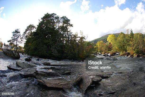 View Of The Falls Of Dochart Stock Photo - Download Image Now - Drop, Falling, Falls Of Dochart