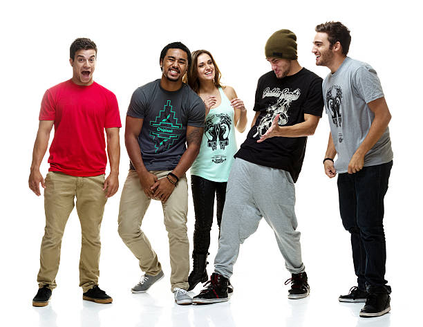 istock Five people standing together & being playful 510516291