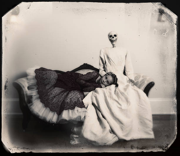 Victorian Child And Ghostly Mother