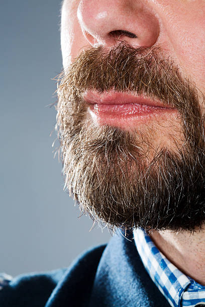 istock Close up of man moustache and beard 510535729