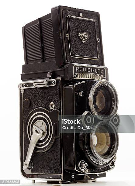 Rolleiflex Twinlens Vintage Camera Stock Photo - Download Image Now - Camera - Photographic Equipment, Camera Film, Medium Format Camera
