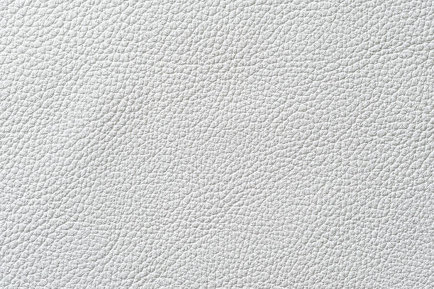 istock Closeup of seamless white leather texture 510538805